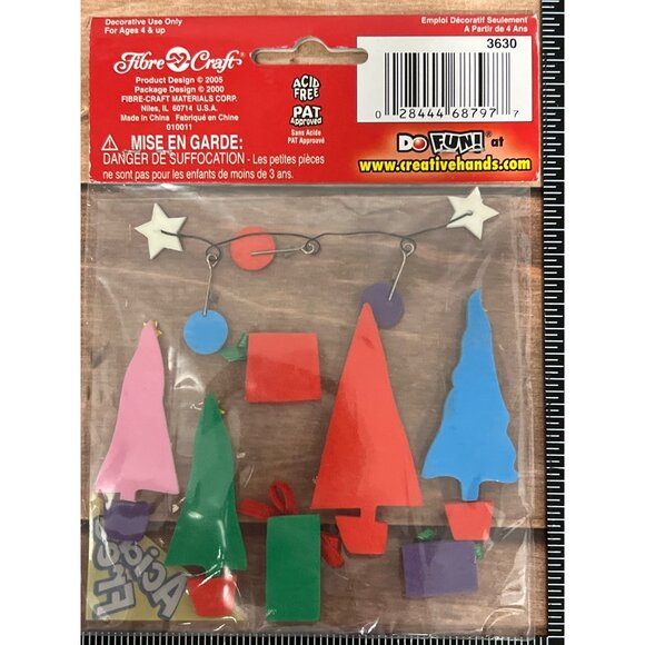 3-D Foam Stickers Trim the Tree presents Fibre Craft 3630 Creative Hands - Picture 3 of 3